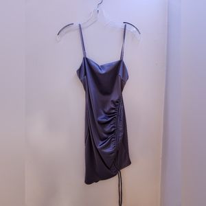 gLARE purple silky dress